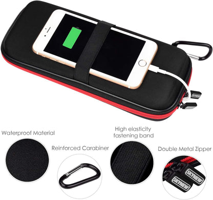 Hard Travel Case Fit for Ravpower 26800/20100/20000Mah, Anker Power Core 26800Mah/Powercore +26800Mah, Dulla M50000 Power Bank 12000Mah, ROMOSS 30000Mah, Lab599 Tx500 Radio (Large Black)