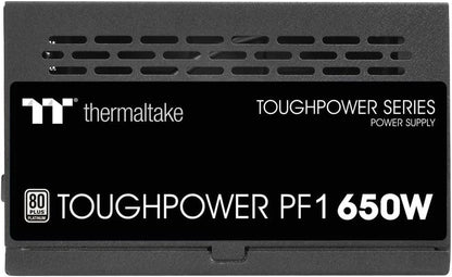 Toughpower PF1 650W 80+ Platinum Single Side SMD Compact Design Ultra Quiet 120Mm Hydraulic Bearing Smart Zero Fan Full Modular Power Supply PS-TPD-0650FNFAPU-1