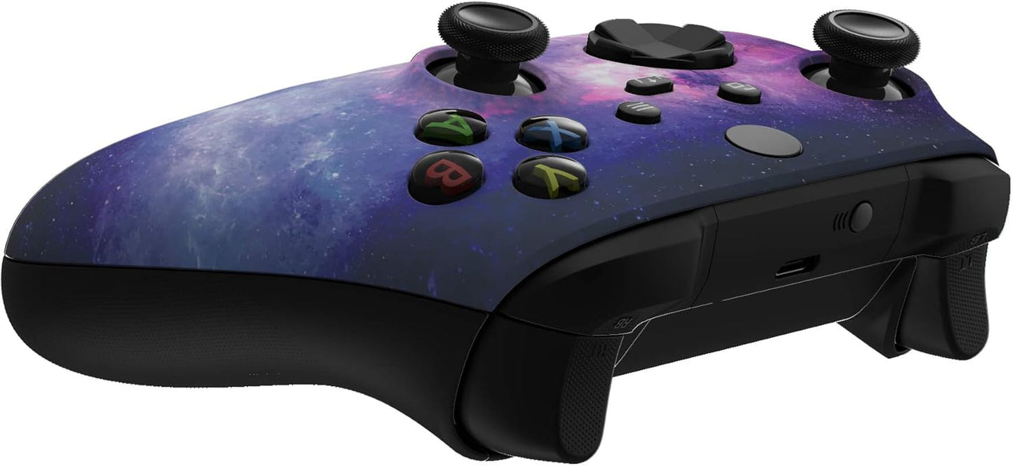 Custom Shell for Xbox Series X & S Controller - Revitalize Your Controller - Nebula Galaxy Replacement Cover Front Housing Cover for Xbox Core Controller Wireless [Control NOT Included]